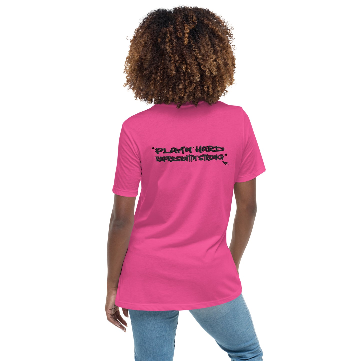 Playin' Hard Representing' Strong Women's Tee