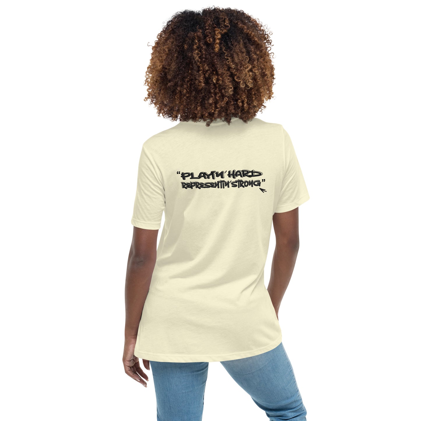 Playin' Hard Representing' Strong Women's Tee