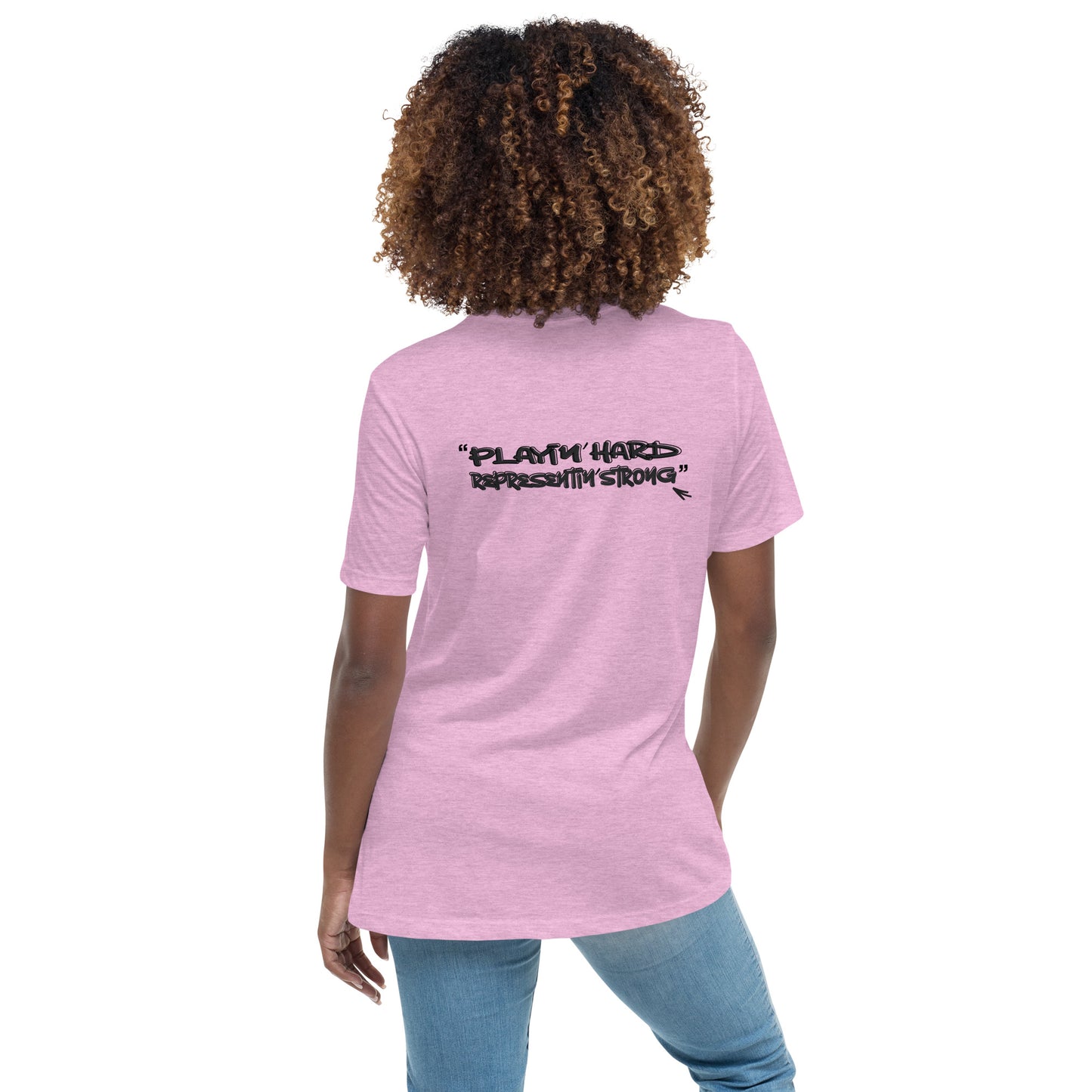 Playin' Hard Representing' Strong Women's Tee