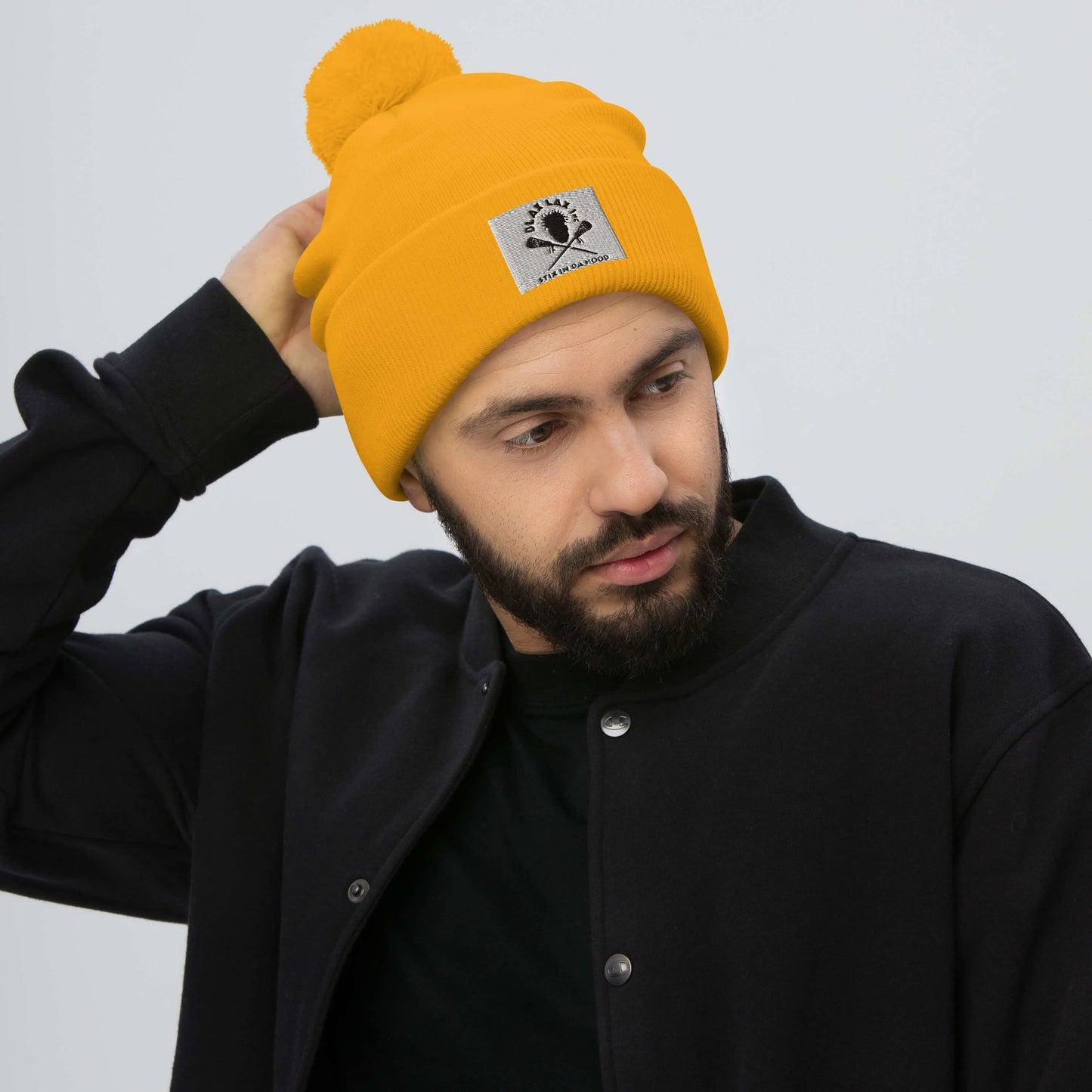 Blax Lax Pom-Pom Beanie