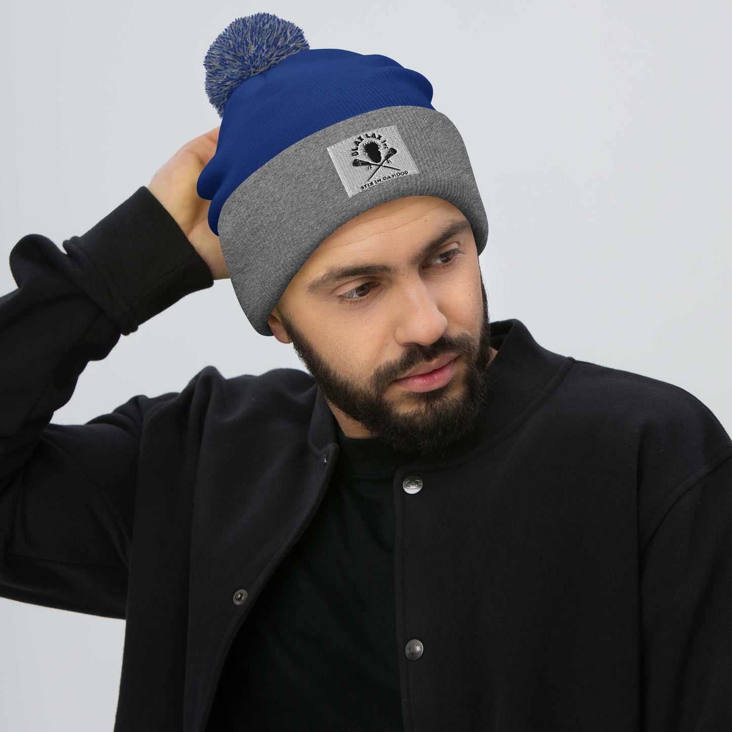 Blax Lax Pom-Pom Beanie