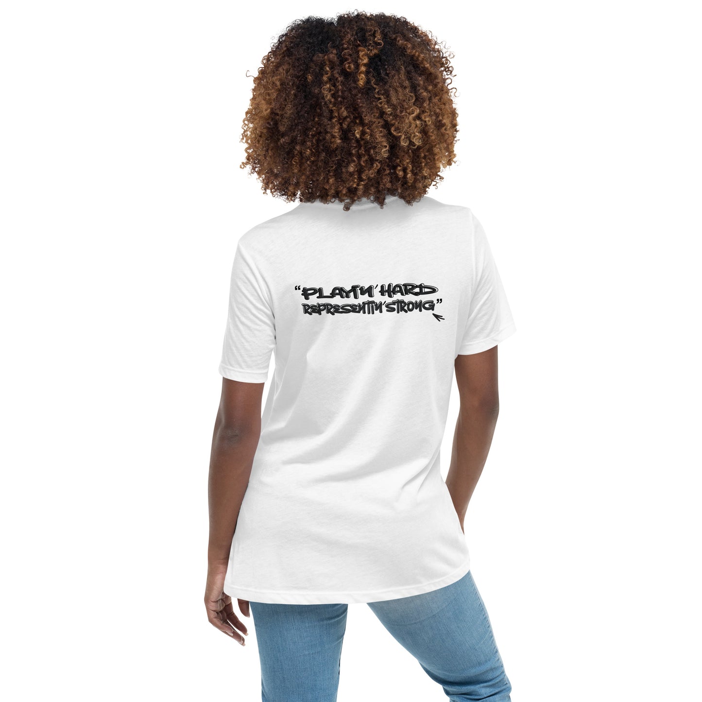 Playin' Hard Representing' Strong Women's Tee